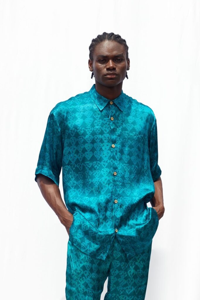 DABIYA DISCO SHORT SLEEVE SHIRT BY LARRY JAY GHANA