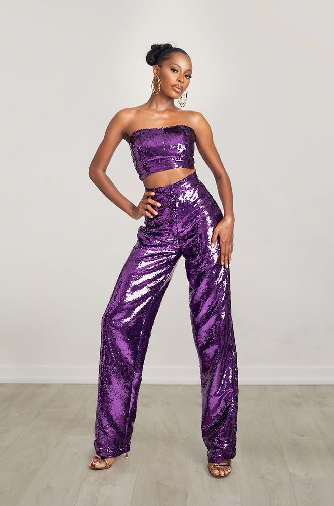 SEQUIN TROUSER SET BY RENDOLL